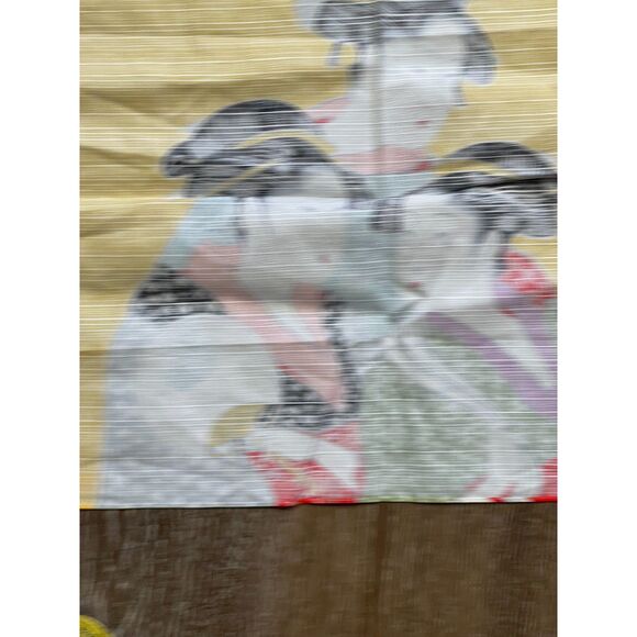 Vintage Ukiyo-E "Three Beauties" Kitagawa Utamaro Japanese, Scarf, Wall Hanging - Picture 3 of 7
